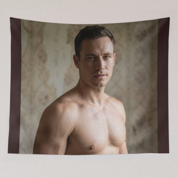 Item preview, Captivating Masculine Art: Strength Man Meets Texture designed and sold by gayishdesign.
