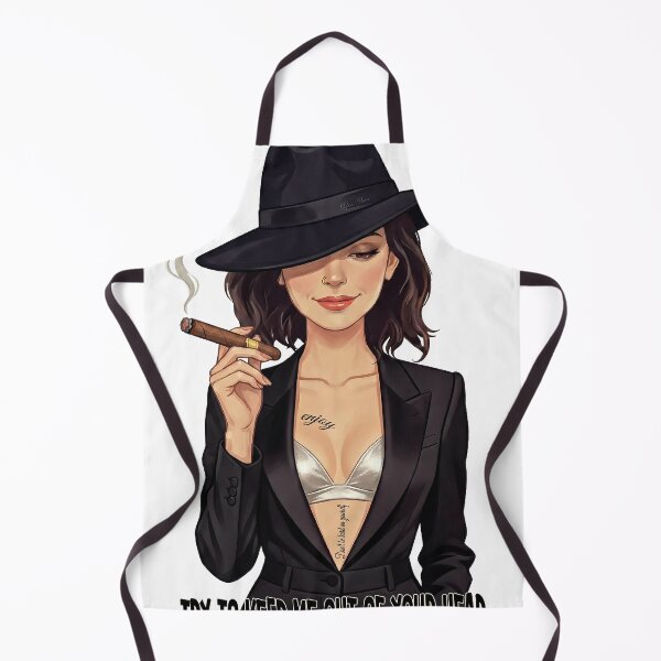 Item preview, Try To Keep Me Out Of Your Head - Edgy Femme Fatale Art designed and sold by Hen-C-Art.