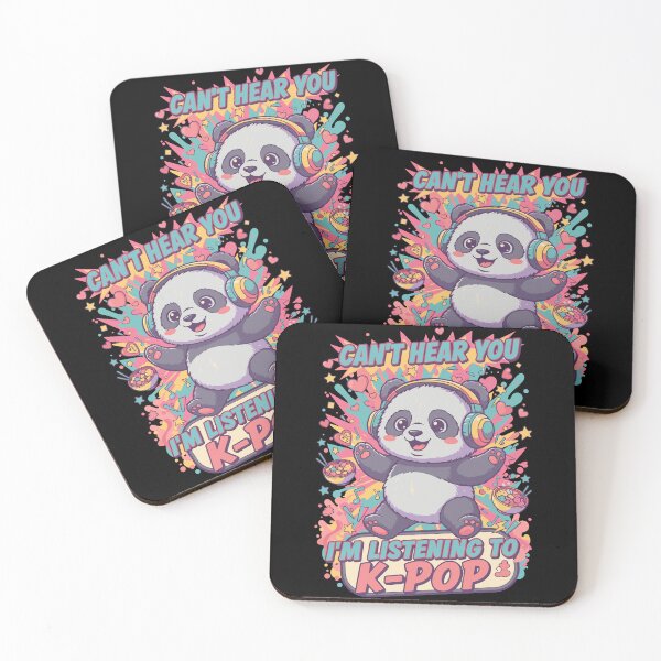 Item preview, Cant Hear You Im Listening To K-Pop Panda Kpop designed and sold by LuminOrb.