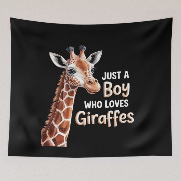 Item preview, Just a Boy Who Loves Giraffes Giraffe  designed and sold by angolinnArt.