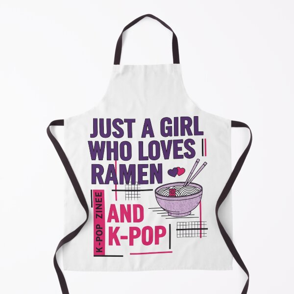 Item preview, Just A Girl Who Loves Ramen And K-Pop Korean Music designed and sold by LuminOrb.