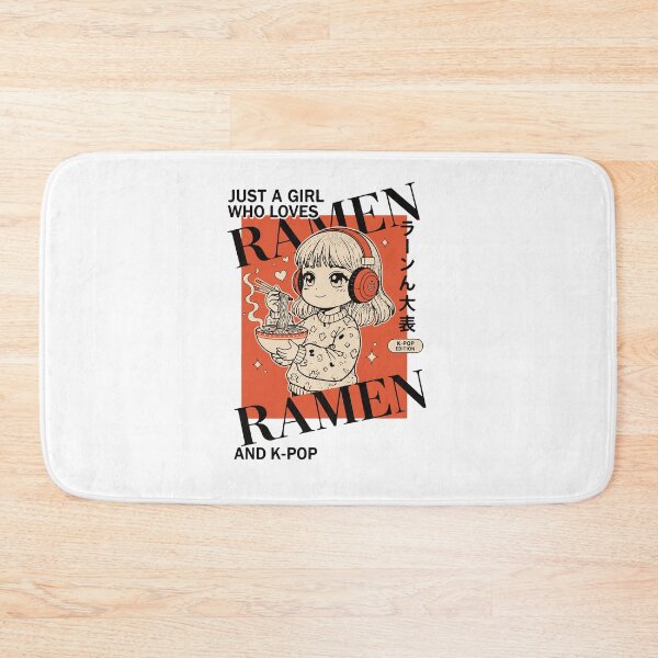 Item preview, Just A Girl Who Loves Ramen And K-Pop Anime Korean designed and sold by LuminOrb.