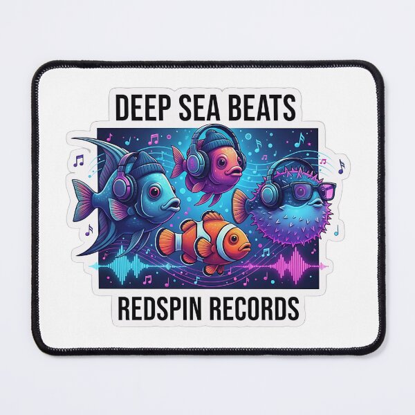 Item preview, Deep Sea Beats - Cute Fish DJ Neon Party designed and sold by luxurytoushes.