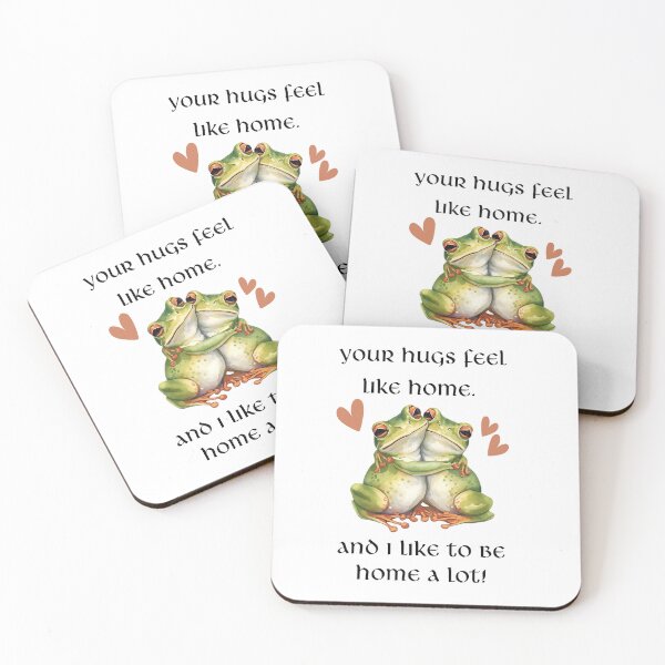 Item preview, Love Frogs Hug Phrase designed and sold by Frogs&Waters.
