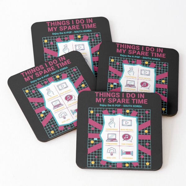 Item preview, Things I Do In My Spare Time Enjoy K-Pop Korea designed and sold by LuminOrb.