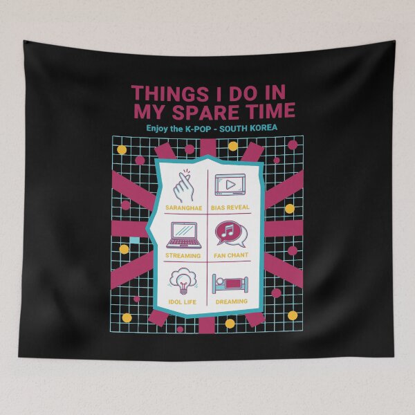 Item preview, Things I Do In My Spare Time Enjoy K-Pop Korea designed and sold by LuminOrb.