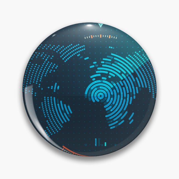 Item preview, military radar technology, graphic of lined world map interface with futuristic element designed and sold by NiamLab.
