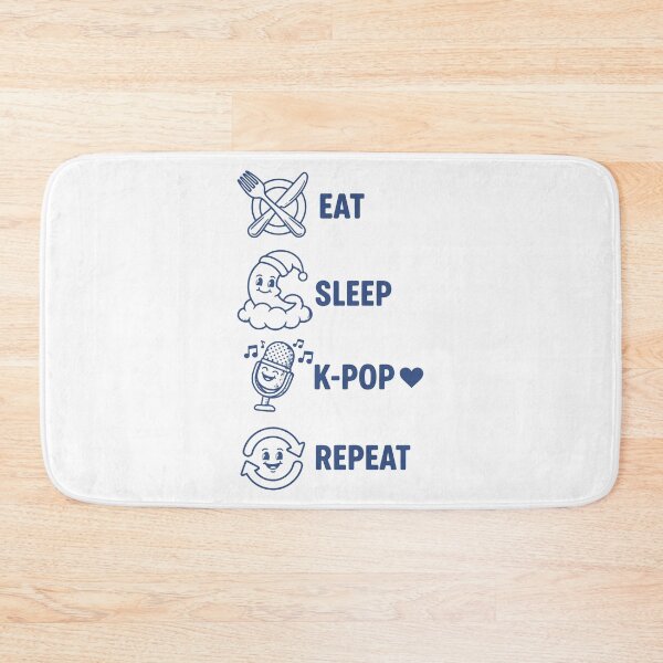 Item preview, Eat Sleep K-Pop Repeat Korean Music Cute Love designed and sold by LuminOrb.