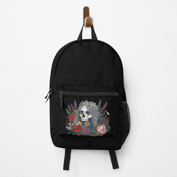 Item preview, Slavic Lady Midday Floral Skull Folklore Art designed and sold by Bone & Blade.