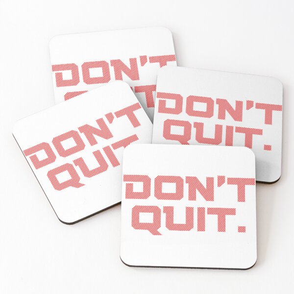 Item preview, Don’t Quit – Bold Motivational Quote Gym & Mindset Design designed and sold by NilofaDesigns.