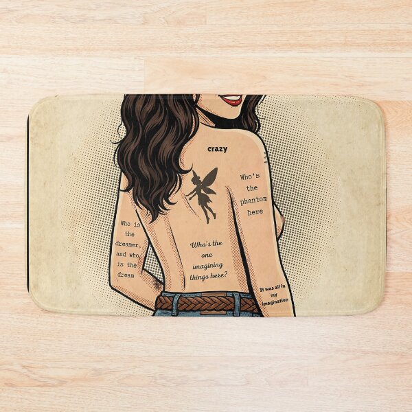 Item preview, Who Is The Dreamer? | Retro Pop Art Tattoo Girl designed and sold by Hen-C-Art.