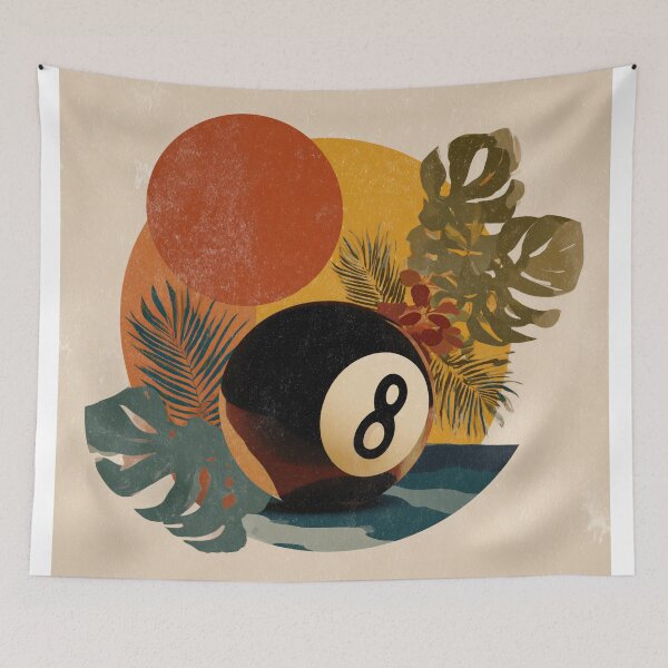 Item preview, Floral Eight Ball boho Design designed and sold by lautir.
