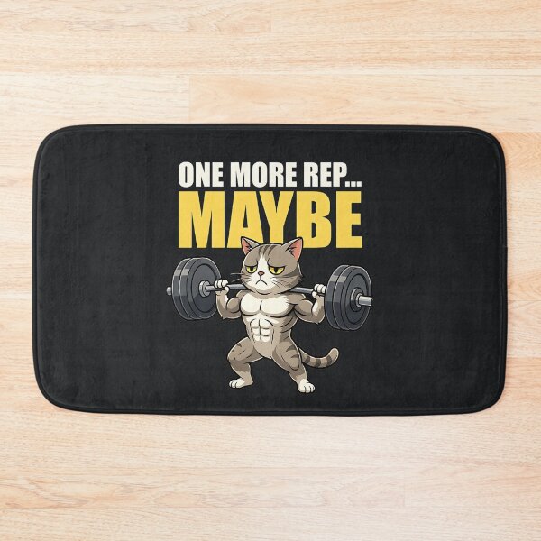 Item preview, One More Rep Maybe – Gym Funny Cat Sarcastic Motivation designed and sold by Taans-Creation.