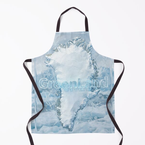 Item preview, Frozen Greenland Map Icy Texture Art designed and sold by DGtaLrtcom.