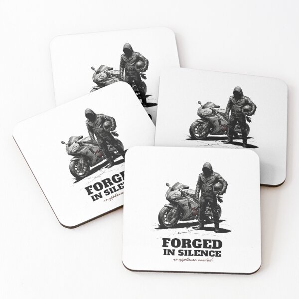 Item preview, Forged in Silence – Motorcycle Rider Design designed and sold by TwoWheels-shop.