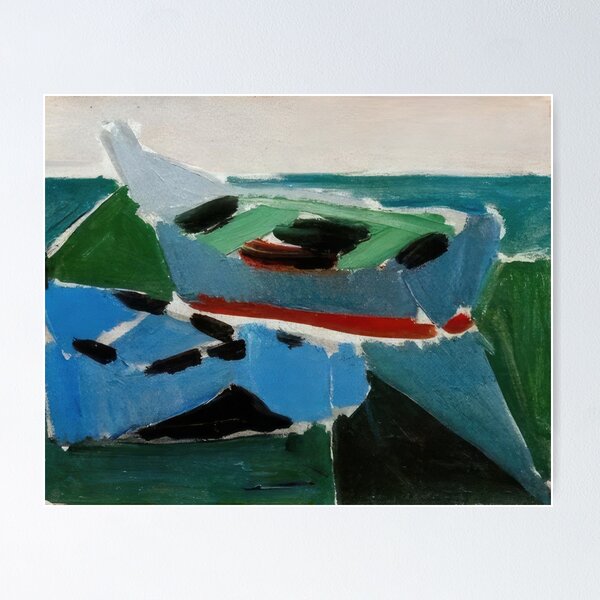 Nicolas De Stael ポット・ア・レイエス アートポスター A2版 Nicolas de Staël Art Exhibition Poster, Galerie Jacques Dubourg