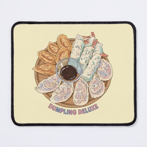 Item preview, Dumpling Deluxe Variety Platter - Aesthetic Asian Food Illustration designed and sold by cozy corner co. .