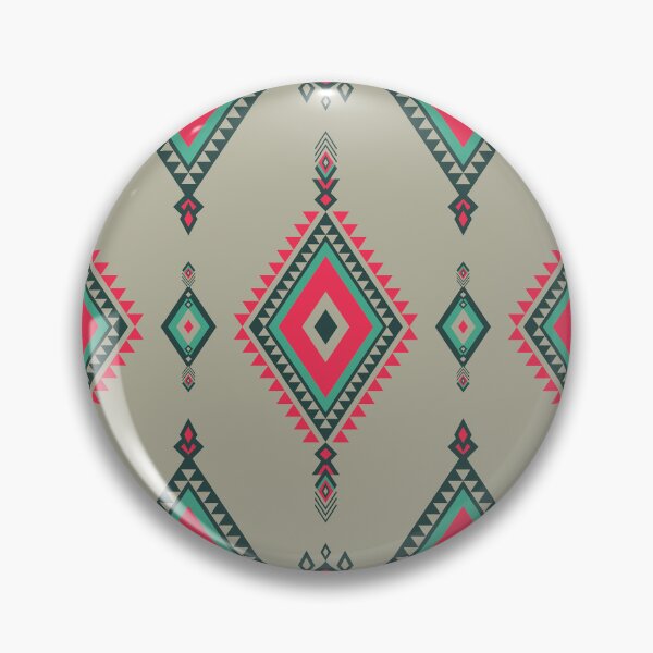 Item preview, Native Indian fabric pattern in green and red. designed and sold by Nengsang.