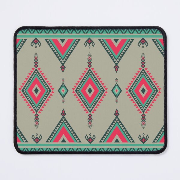 Item preview, Native Indian fabric pattern in green and red. designed and sold by Nengsang.