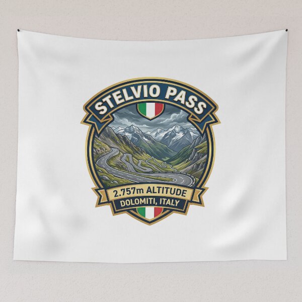 Item preview, Stelvio Pass - Classic Mountain Pass designed and sold by enzoade.