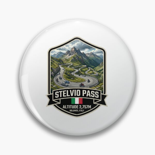 Item preview, Stelvio Pass - Motorsport Road Italy designed and sold by enzoade.