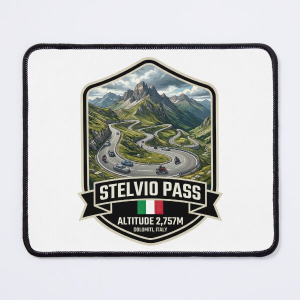 Item preview, Stelvio Pass - Motorsport Road Italy designed and sold by enzoade.