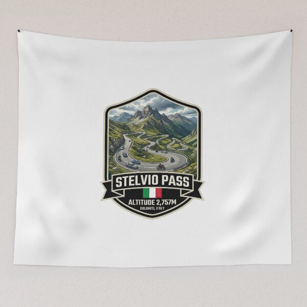 Item preview, Stelvio Pass - Motorsport Road Italy designed and sold by enzoade.