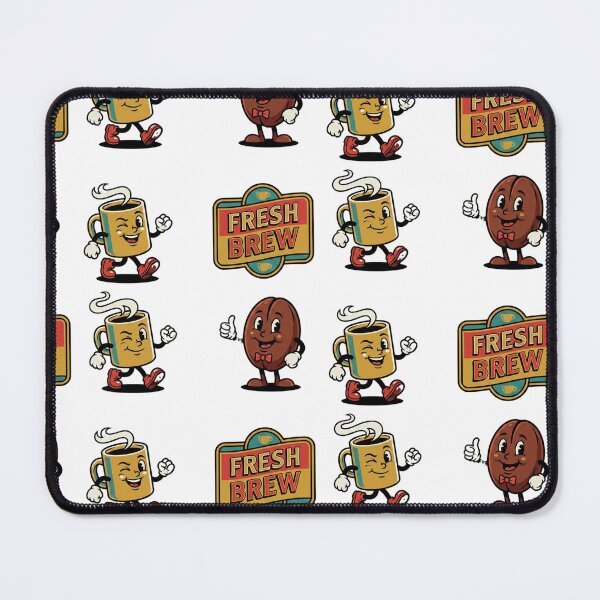 Item preview, Vintage Rubber Hose Style Coffee Mascot and Logo Set designed and sold by NonditStudio.