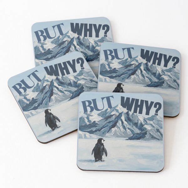 Item preview, Nihilist Penguin Goes Towards a Mountain - But Why Meme designed and sold by brkvdesign.