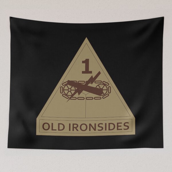 Item preview, Army - SSI - 1st Armored Division w Name Tape - Subdued Desert X 300 designed and sold by Military Insignia Products.