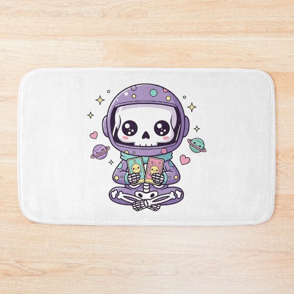 Item preview, Cute Skeleton Reading Tarot in Space designed and sold by Pluto ⭐️.