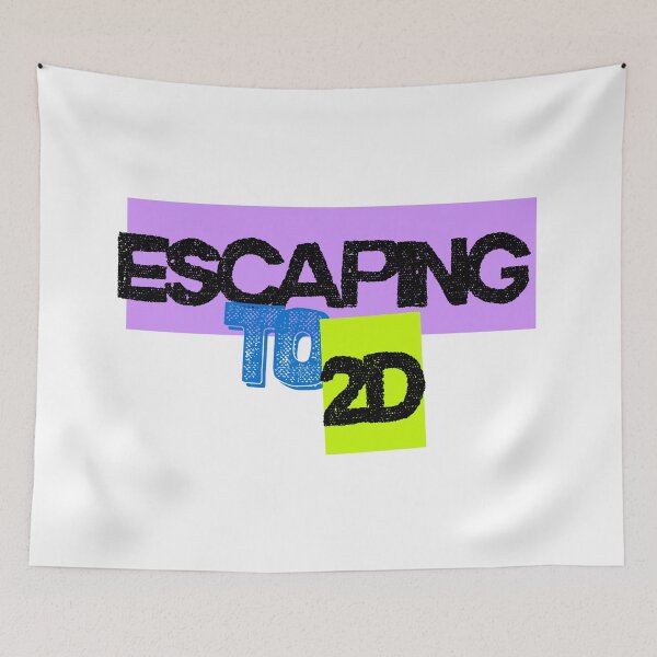 Item preview, Escaping To 2D - Anime Aesthetic Design designed and sold by ClashShop.