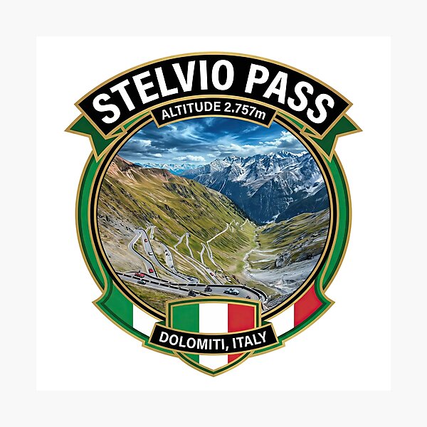 Item preview, Stelvio Pass - Iconic Italy Pass designed and sold by enzoade.
