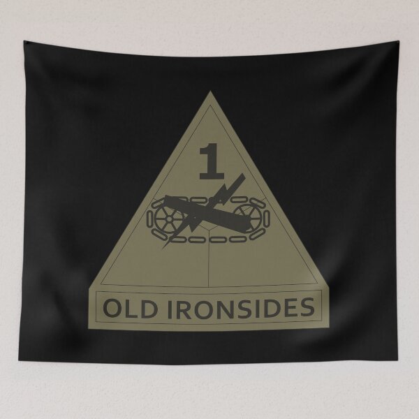 Item preview, Army - SSI - 1st Armored Division w Name Tape - Subdued X 300 designed and sold by Military Insignia Products.