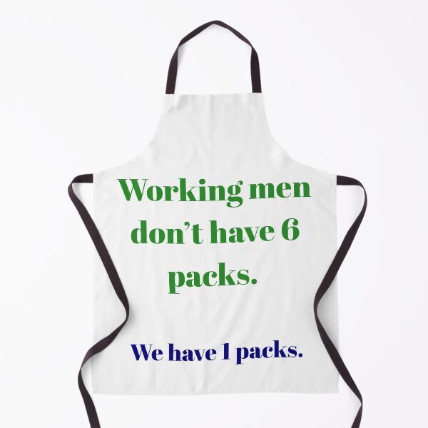 Item preview, "Working Men Do Not Have 6 Packs, We Have One Pack" - Funny Blue Collar Dad Bod T-Shirt designed and sold by BennDeLeon.