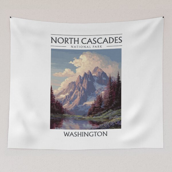 Item preview, North Cascades National Park - Washington designed and sold by GoodOldVintage.