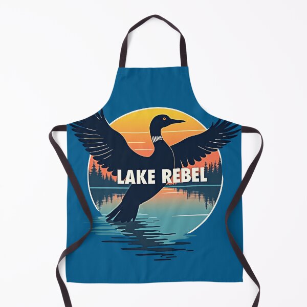 Item preview, Lake Rebel Loon - Retro Minnesota Summer Sunset designed and sold by The Grumpy Pet Club.