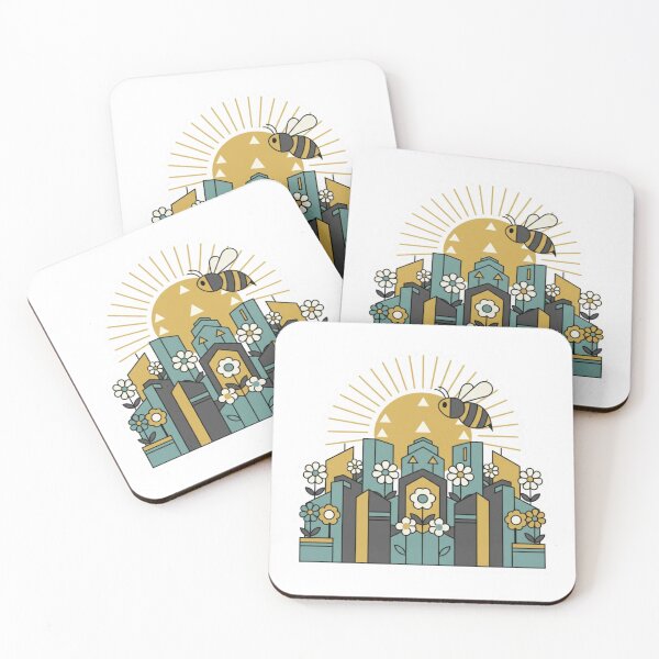 Item preview, Save the City Bees – Urban Biodiversity Eco Art designed and sold by LaurannaDesign.