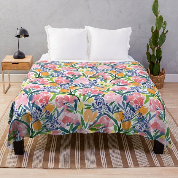 Item preview, Maximalist Florals_ Watercolor Red Peonies designed and sold by THE COLOR ALCHEMY.