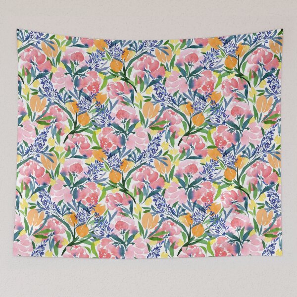 Item preview, Maximalist Florals_ Watercolor Red Peonies designed and sold by THE COLOR ALCHEMY.