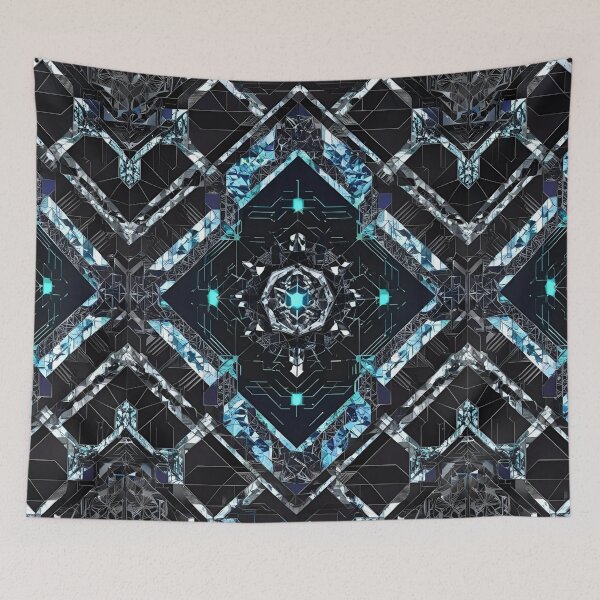 Item preview, Cybernetic Crystal: Futuristic Tech Facade designed and sold by mxztar.