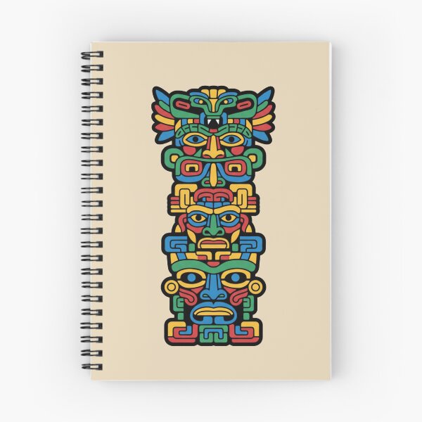 Item preview, Aztec Totem Mask | Colorful Tribal Mesoamerican Totem Vector designed and sold by JonelCrafts.