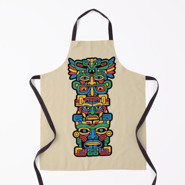 Item preview, Aztec Totem Mask | Colorful Tribal Mesoamerican Totem Vector designed and sold by JonelCrafts.