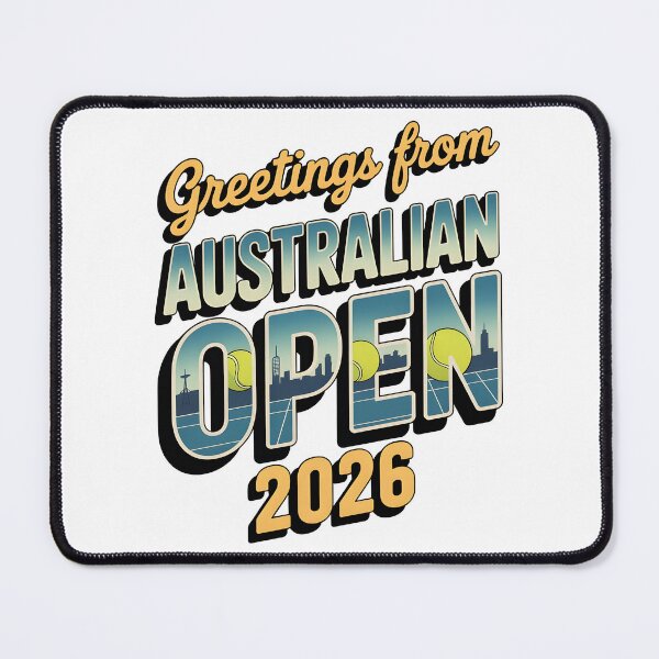 Item preview, Australian Open 2026 Retro Vintage Tennis Fan Art Design designed and sold by Supri123.