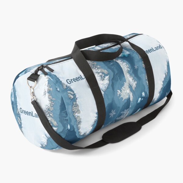 Item preview, Snowy Greenland Map Aerial Satellite View Art designed and sold by DGtaLrtcom.