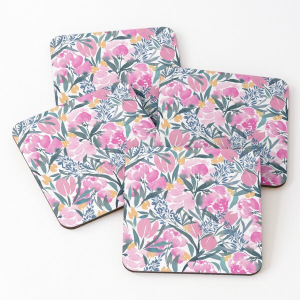 Item preview, Maximalist Florals_ Watercolor Magenta Peonies designed and sold by THE COLOR ALCHEMY.