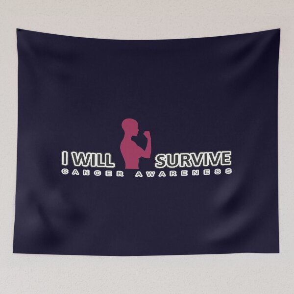 Item preview, I Will Survive - Cancer Awareness Empowerment & Support Ribbon designed and sold by Teepot888.