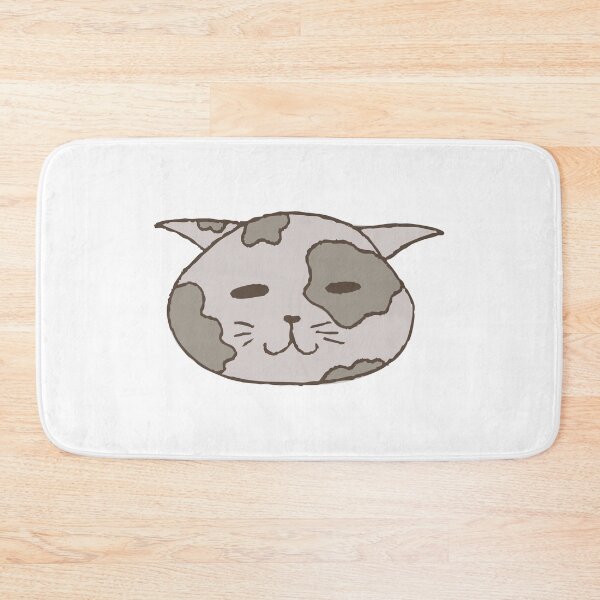 Item preview, Cute Gray Spotted Cat Face, Hand Drawn designed and sold by FourAcreFarm.