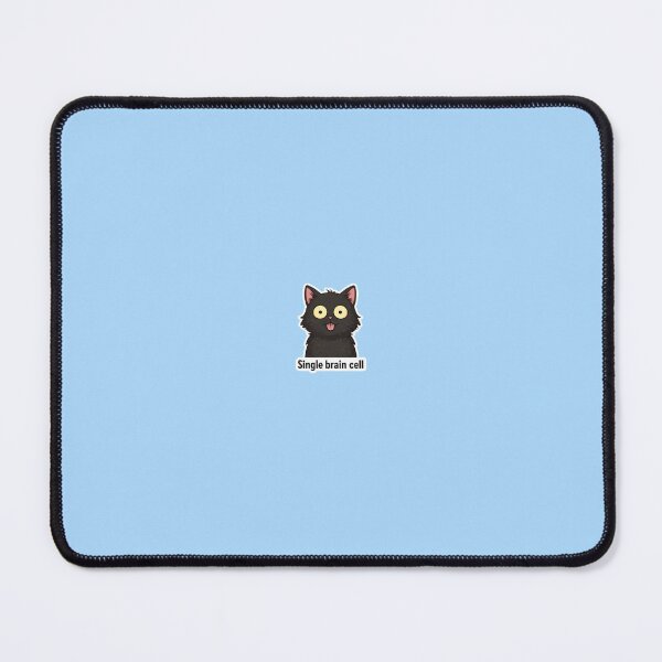 Item preview, Single Brain Cell Black Cat Meme designed and sold by The Kavi.