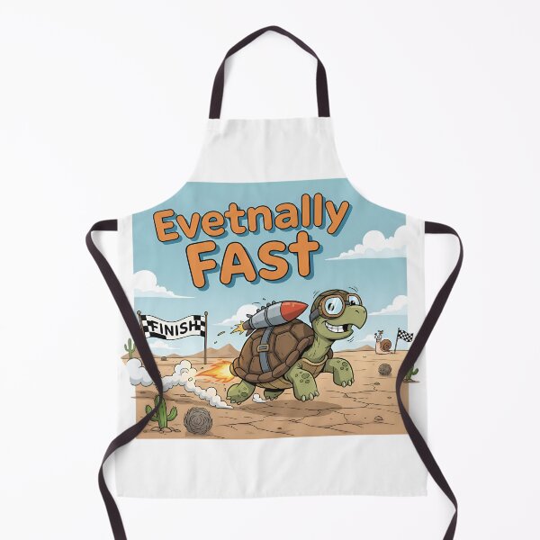Item preview, Eventually Fast Rocket Turtle Funny Slow Animal Pun designed and sold by LowBattery Social Club.